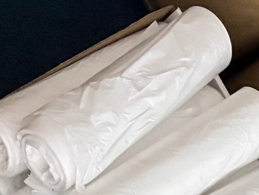 Large clear trash bags